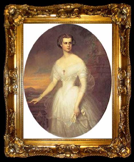 framed  Elizabeth Siddal Portrait of Elisabeth of Bavaria, ta009-2